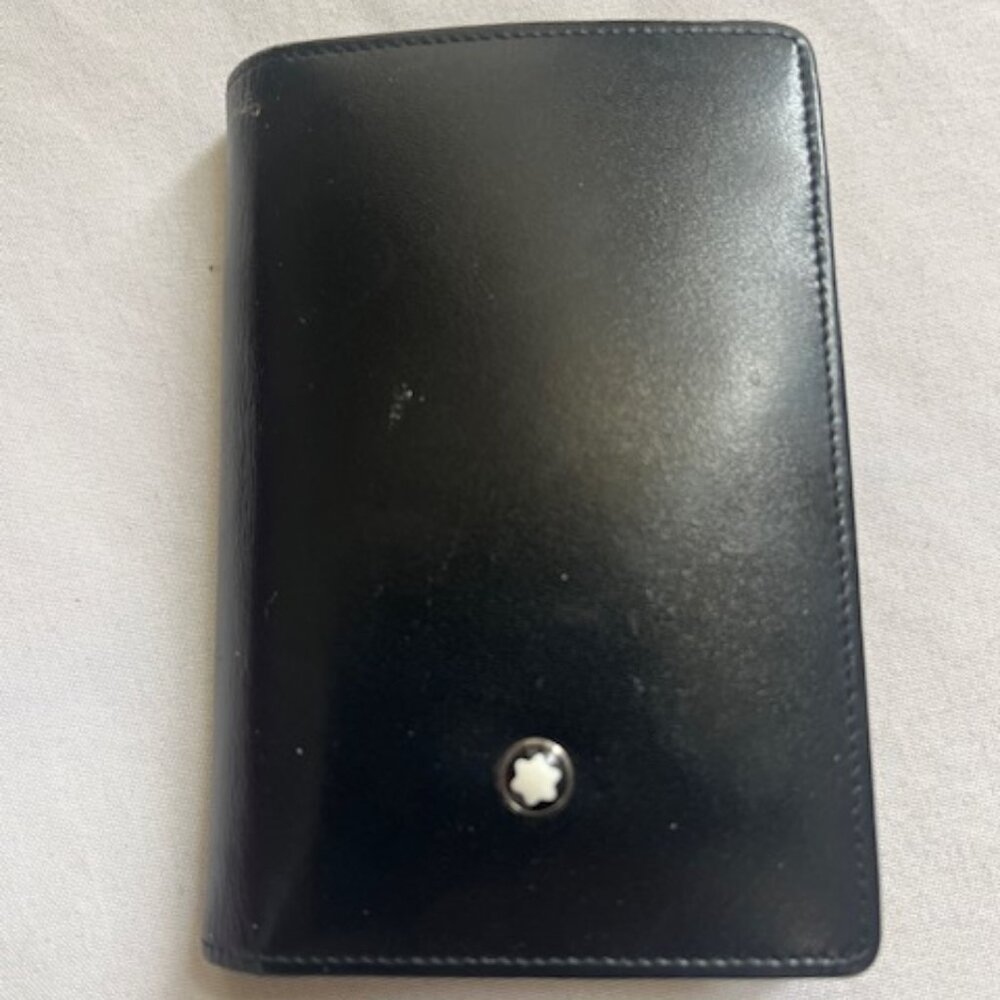 Montblanc Meisterstuck Leather Wallet Compact Vertical